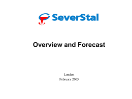 Severstal: Overview and Forecast