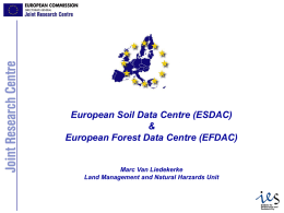 JOINT RESEARCH CENTRE - European Soil Database