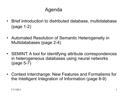 Automated Resolution of Semantic Heterogeneity in