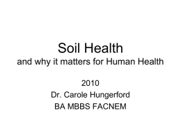 Soil Health - Carbon Farmers of Australia