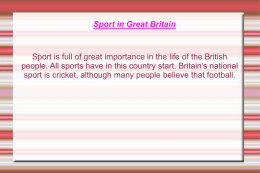 Sport in Great Britain