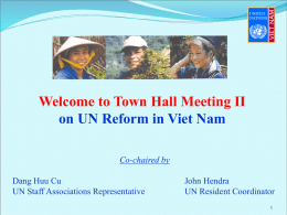 One UN Initiative in Viet Nam