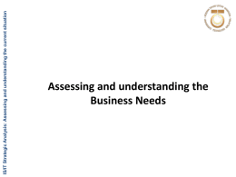 IS/IT Strategic Analysis: Assessing and understanding the