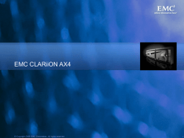 EMC CLARiiON AX150 Overview