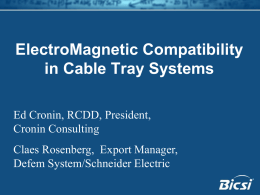 EMC and cable trays - what is the ”good engineering practice?”