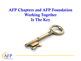 The Association of Fundraising Professionals (AFP)