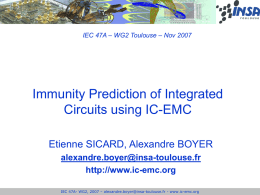 Role of IBIS in EMC