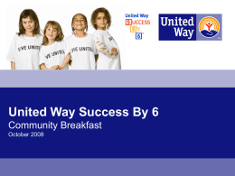 United Way Success By 6 National Impact Strategy