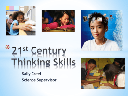 21st Century Thinking Skills