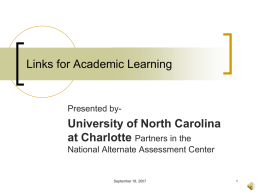 Links for Academic Learning: A Model for Alignment of AA