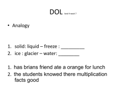 DOL level 4 week 4 - Mrs. Whitehead's Website