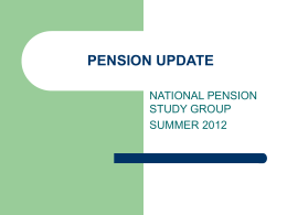 PENSION UPDATE