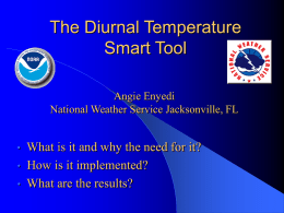 The Diurnal Temperature Smart Tool