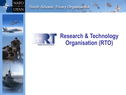 RTO CONTRIBUTIONS TO THE CNAD PRIORITIES