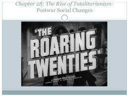 Postwar Social Changes