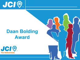 Daan Bolding Award