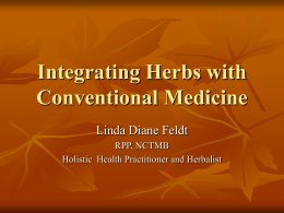 Integrating Herbs with Conventional Medicine
