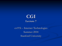 CGI - CLSP - the Center for Language and Speech Processing