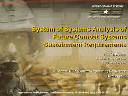 System of Systems Analysis of Future Combat System