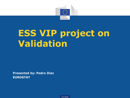 The ESS VIP project on Validation - CROS