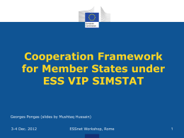 SIMSTAT Project on Exchange of Micro-Data on Intra