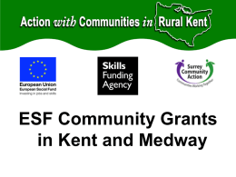 Grants and Funding - Action with Communities in Rural Kent
