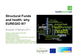 Health and Structural Funds in 2007