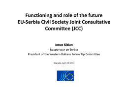 Functioning and role of the future EU