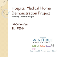 Hospital Medical Home Demonstration Project