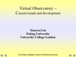 Virtual Observatory Current trends and development
