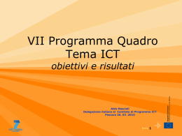 FP7 ICT WP 2007 - Abruzzo Sviluppo
