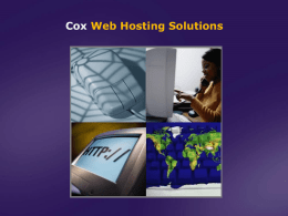 Cox Web Hosting Solutions
