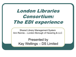 London Libraries Consortium - BIC