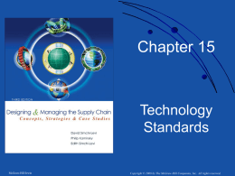 Chapter 15. Technology Standards