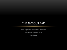 The Anxious Ear