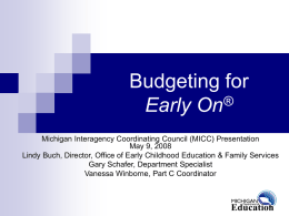 Budgeting for Early On&#174