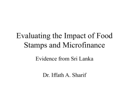 Evaluating the Impact of Microfinance