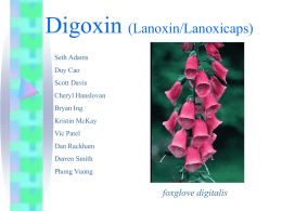 Digoxin - Dr Ted Williams
