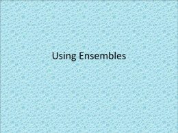 Using Ensembles - Texas A&M University