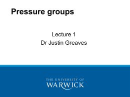 Pressure groups - sociologytwynham.com