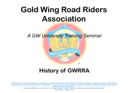 HISTORY OF GWRRA