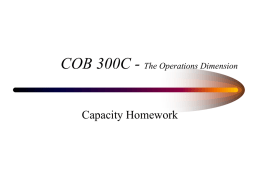 COB 300C - The Operations Dimension