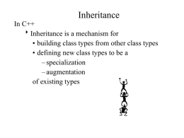 C++ Inheritance - Western Michigan University