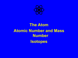 Atoms & Isotopes - La Salle High School