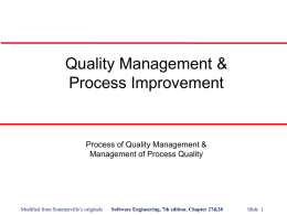 Quality Management - University of Nebraska Omaha
