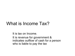 What is Income Tax?