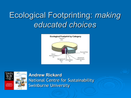 Ecological Footprinting: