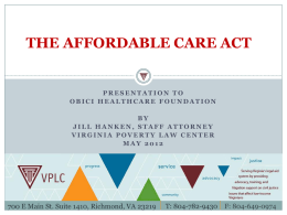 Virginia Poverty Law Center - Obici Healthcare Foundation