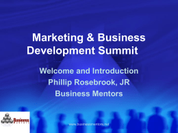 Marketing & Business Development Summit