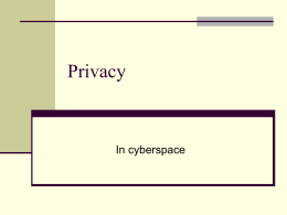 Table 5-1: Three Theories of Privacy
